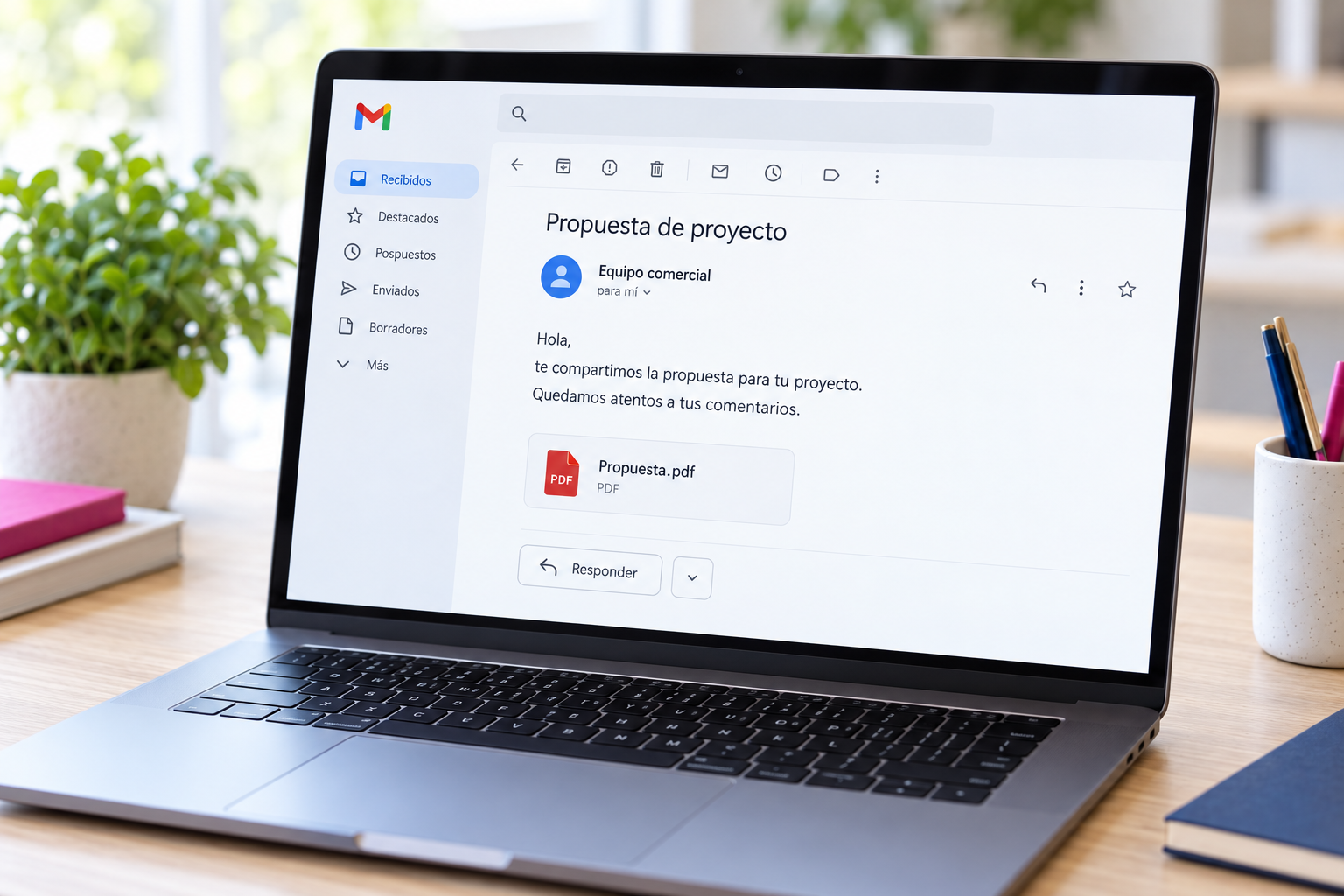 Administración de cuentas y permisos del correo de una pequeña empresa.